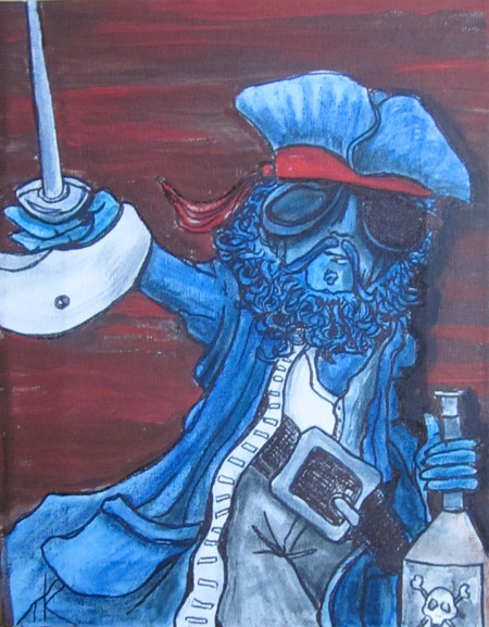 similar alien blue beard the pirate tim kelly artist nyc alien art