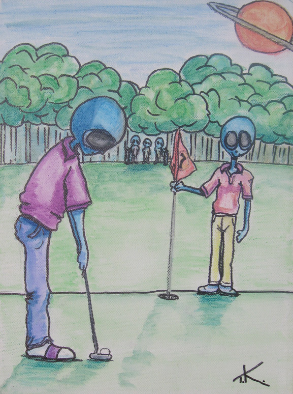 similar alien golf tim kelly artist