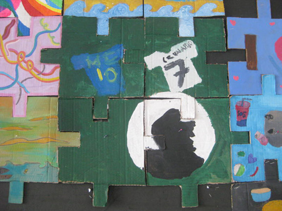 puzzle project indonesia surabaya IPH elementary School tim kelly artist world-wide art project collaboration 