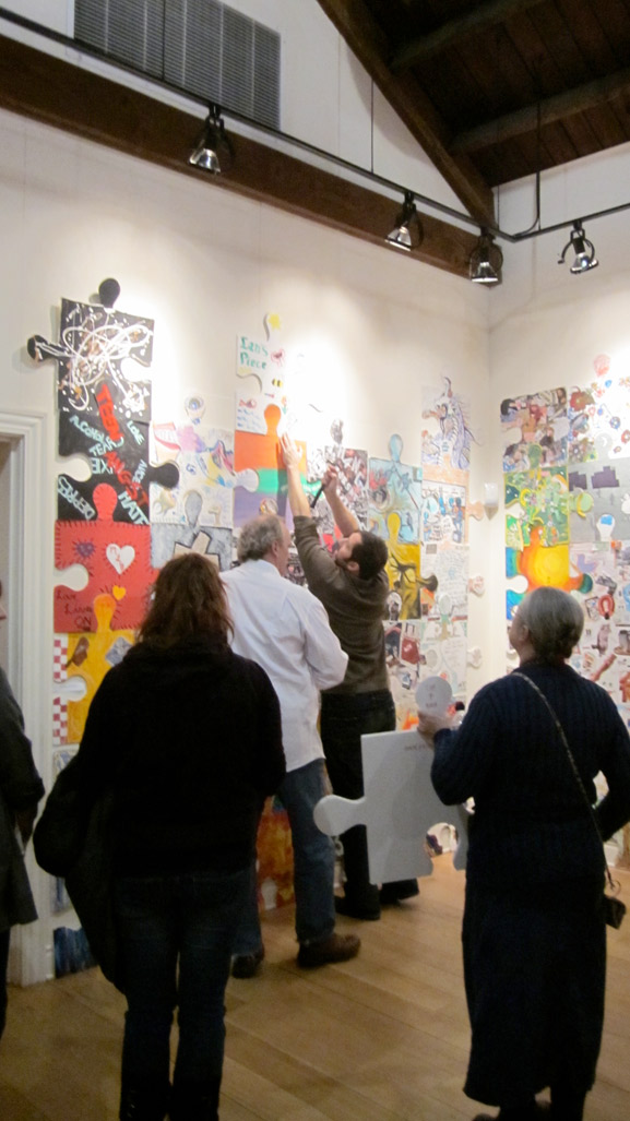 puzzle installation and collaborative project middletown arts center tim kelly artist 