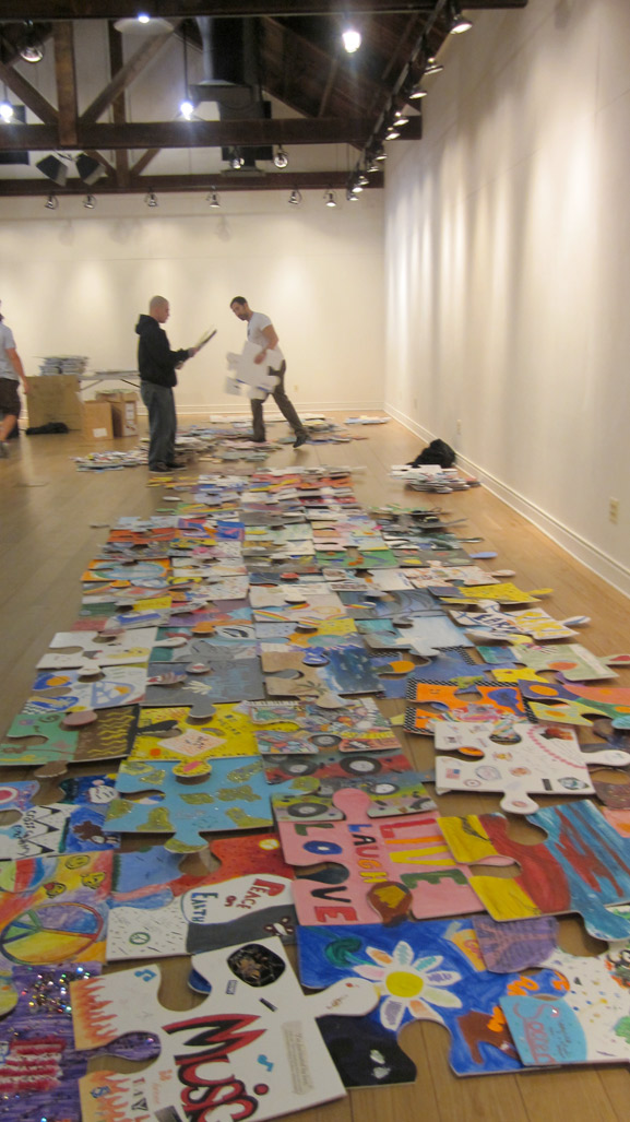 puzzle installation and collaborative project middletown arts center tim kelly artist 