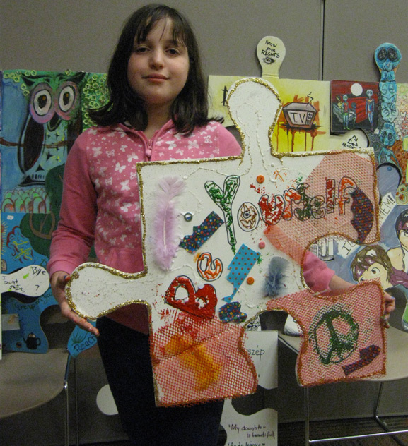 puzzle project art tim kelly monmouth county library system manalapan puzzleartproject.com installation nyc collaboration art is good workshop