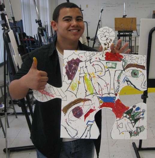 puzzle project tim kelly artist monmouth arts council teen arts festival surftaco nj nyc art is good